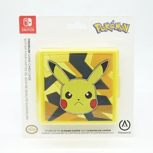 Pikachu Pokemon Premium Game Card Case for Switch PowerA 12 Game Capacity Sealed - Picture 1 of 6