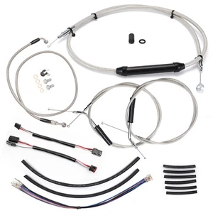 Clutch Brake Cable for 12-17 Harley Dyna Wide Glide Street Bob NO ABS 14" Bar - Picture 1 of 14