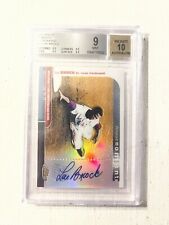 Lou Brock 2003 Topps Finest Moments Autograph Refractor Auto Cardinals BGS 9/10
