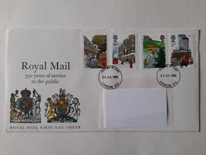 Royal Mail First Day Cover 350 Years Service Public 1985 London E.C. FDC - Picture 1 of 1