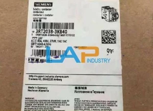 1PCS New For SIENEMS Contactor 3RT2038-1KB40 24V 80A 400V 37KW 1NO 1NC #D9 - Bild 1 von 4