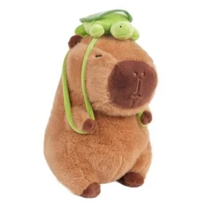 Cute Capybara Plush with Turtle Backpack, Capybara 12inch Turtle Capybara - Picture 1 of 7