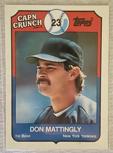 1989 TOPPS (CAP’N CRUNCH) DON MATTINGLY #8 - MINT