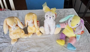Lotto di 4 Ty Beanie Babies GRACE 2000(2), DIPPY 2002, CAROTE 2001. TUTTO con errori - Foto 1 di 9
