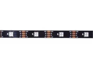 RGB LED Strip SMD5050, WS2813 (with controls, black, IP20, 5 V, 30 LEDs/m, 5 m) - Picture 1 of 3