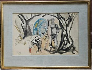 Aquarelle de 1949 d' Edouard PIGNON 1905-1993 - Bild 1 von 13