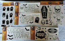 The Peel People Glow in the Dark Removable Halloween Stickers 7 Sheets