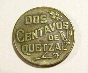 Guatemala 1944 2 Dos Centavos Münze  - Bild 1 von 6