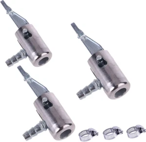 3 Pack 1/4" Locking on Air Chuck Compressor Tire Inflator Adapter Tyre Quick Loc - Picture 1 of 12