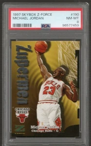 1997-98 Skybox Z-Force Zupermen Michael Jordan #190 PSA 6 Chicago Bulls - Bild 1 von 2