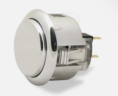 [Б/У] Серебряные кнопки для аркад Sanwa Pushfit 11x24 мм - Изображение 1 из 3