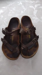Birkenstock Sandalen Damen Größe 6 EU 37 Braun Korkfußbett Made in Germany - Bild 1 von 5