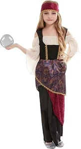 Deluxe Fortune Teller Girls Fancy Dress Gypsy Great Showman Circus Kids Costume - Picture 1 of 2