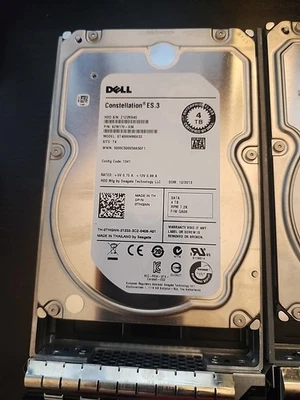 Dell ST4000NM0033 Seagate Constellation ES.3 4TB SATA 6 Gbps 7.2k RPM 3.5" HDD - Image 1 of 2