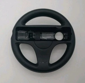 Nintendo Wii Black Racing Steering Wheel Mario Kart -Model RVL-024 Authentic OEM - Picture 1 of 2