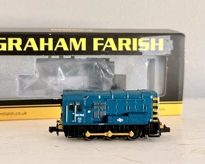 Graham Farish Spur N 371-015A Class 08 08763 Diesel Shunter BR blaue Lackierung - Bild 1 von 4