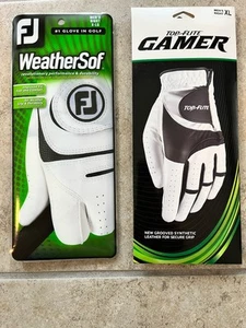 Juego de dos guantes de golf FootJoy WeatherSof derecho para hombre y jugador de vuelo superior - Imagen 1 de 2