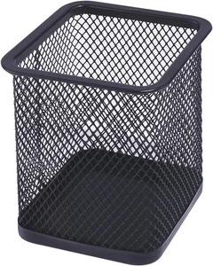 Pen Holder for Desk, Wire Mesh Pencil Cup Desk Organizer Black  - Picture 1 of 7