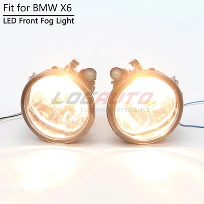 Faro antiniebla parachoques delantero lámpara de conducción con bombilla izquierda+derecha para BMW X6 E71 E72 2013 2014 Foto 1 de 4