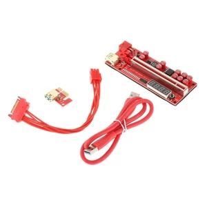 PCIe Riser 1x-16x Mining Miner Digitale Kryptowährung, PCIe Express Riser - Afbeelding 1 van 6