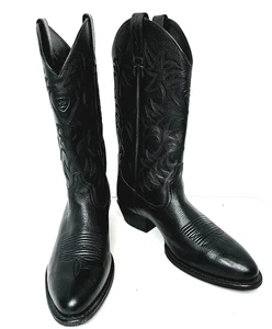 Ariat Cowboy Black Boots Mens 10.5 D Advanced Torque Stability Style 10002218 - Picture 1 of 18