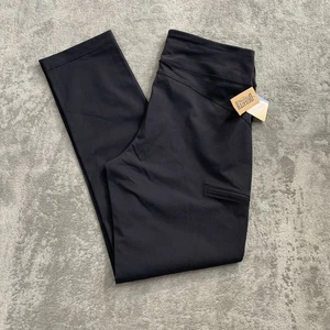 Duluth Trading Co Hose Damen Medium schwarz NoGA Namastash schmales Bein Freizeit - Bild 1 von 14