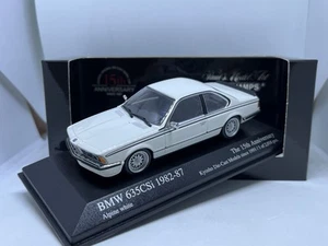 BMW 635 CSi bianco alpino 1982-87 15th Anniversary Kyosho Minichamps modello 1:43 IMBALLO ORIGINALE - Foto 1 di 10