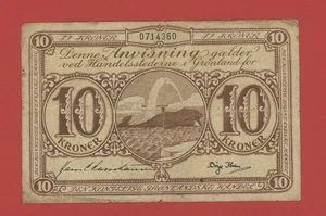 GREENLANDIA 10 CORONAS (1953-1967) PICK # 19b en muy buen estado - Imagen 1 de 2