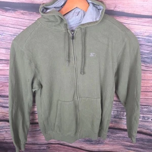 Sudadera con Capucha Starter Cremallera Caqui Verde Mediana Nueva - Imagen 1 de 7