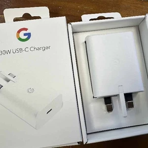 30W Google PD Fast Charger USB-C Fits Pixel 8 7 6 5 + Genuine UK Plug Fast Ship - Picture 1 of 7