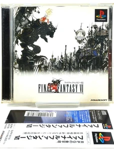 Final Fantasy VI PS1 Sony PlayStation Japan RPG Squaresoft 1999 Rare w/Obi - Picture 1 of 15