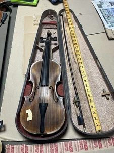 Antique Vintage Violin w/ Case & Bow High - Picture 1 of 20