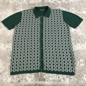 Camisa Polo de Bolos de Golf PJ Paul Jones De Colección Tejida con Botones Para Hombres XL Preppy Rara - Imagen 1 de 11