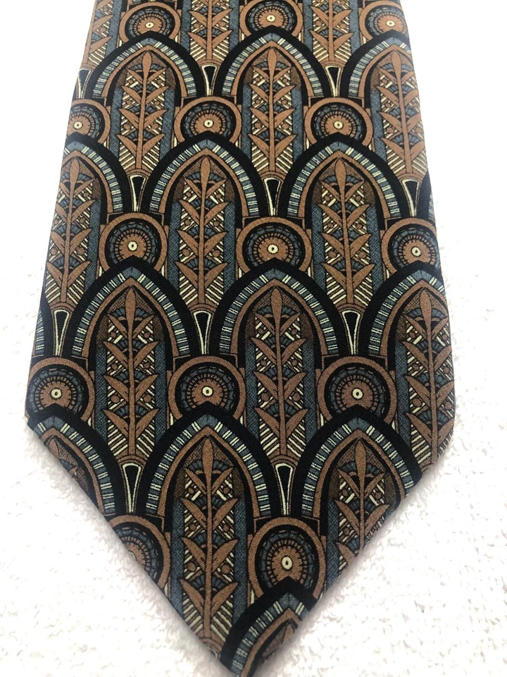 MUSEO METROPOLITANO CORBATA HOMBRE MARRÓN GRIS NEGRO 4 X 57 Foto 1 de 4