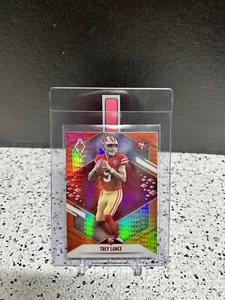 2021 Panini Phoenix Trey Lance novato Fire Burst tarjeta radiocontrol 103 San Francisco 49ers - Imagen 1 de 2