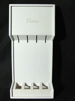 Cutco White Table Knife Tray-Holds 4 Cutco Table Knives in Drawer or Wall Mount - Image 1 of 4