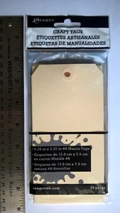 Ranger Craft Gift Tags 20 pc 6.25x3.25" Scrapbooking Cardmaking Use W/ Tim Holtz - Picture 1 of 2
