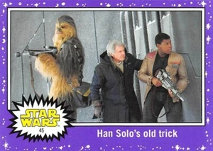 Han Solo's old trick (#45) | 2017 Topps Journey to The Last Jedi | Purple | NM - Picture 1 of 1