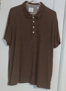 Billy Reid Herren Kurzarm Polo XXL weinrot Made in Peru 100% Baumwolle Tasche - Bild 1 von 10