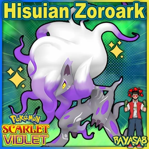 Hogar Pokémon Hisuian Zoroark 6IV Entrenado Brillante No Brillante Escarlata y Violeta - Imagen 1 de 6