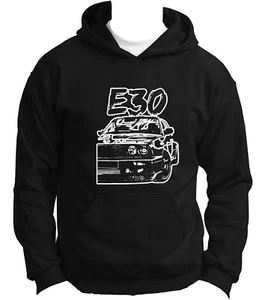 BMW E30 3 Series Hoodie DTG Print Logo Hoody Bimmer Amazing Car Lover Sweatshirt - Picture 1 of 5