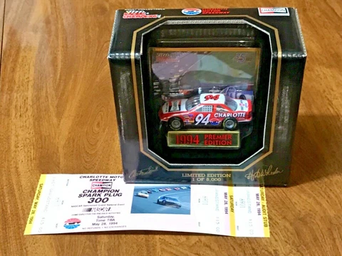 Charlotte Motor Speedway 1994 Champion Spark Plug 300 Ticket 1/8000 NASCAR 1:64 Cover
