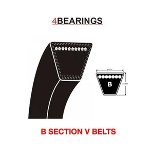 V BELT B SECTION SIZES B22V -B82 V BELT 17MM X 11MM - Picture 1 of 1