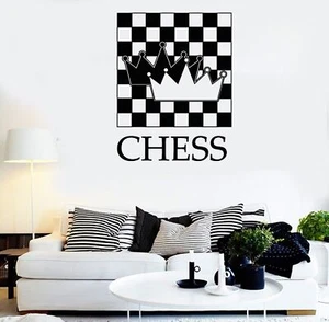 Vinyl Wall Decal Chess Player Chessmen Stickers Mural (542ig) - Bild 1 von 3