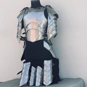 Caballero Medieval Dama Media Armadura Corporal - Coraza Femenina con Borlas - Mujer Calzoneras - Imagen 1 de 4
