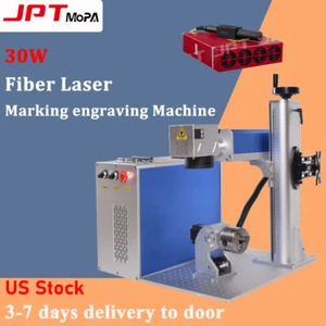 Máquina de grabado láser de fibra JPT 30W Mopa marca de color eje giratorio - Imagen 1 de 15