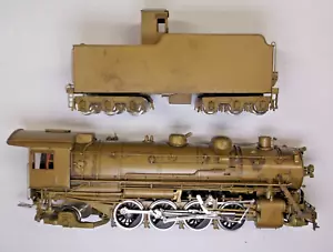 HO Hallmark brass S.L.S.F. 2-8-2 steam engine in original box (lot BB 464) - Picture 1 of 7