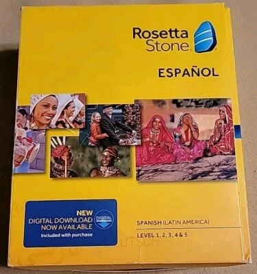 Rosetta Stone Spanish (Latin America) Level 1-5 1 2 3 4 5 6-Disc Set Version 4 - Image 1 of 4