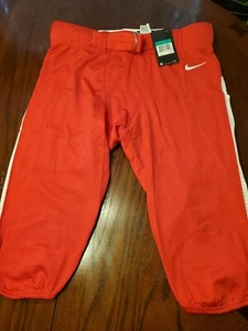 Nike Mens Football Tights Pants Knee Pads Red/White XL - Picture 1 of 12
