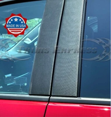 Ajuste: 2021-2025 Buick Envision Pilar Post Trim Cover fibra de carbono negro 10 piezas Foto 1 de 4